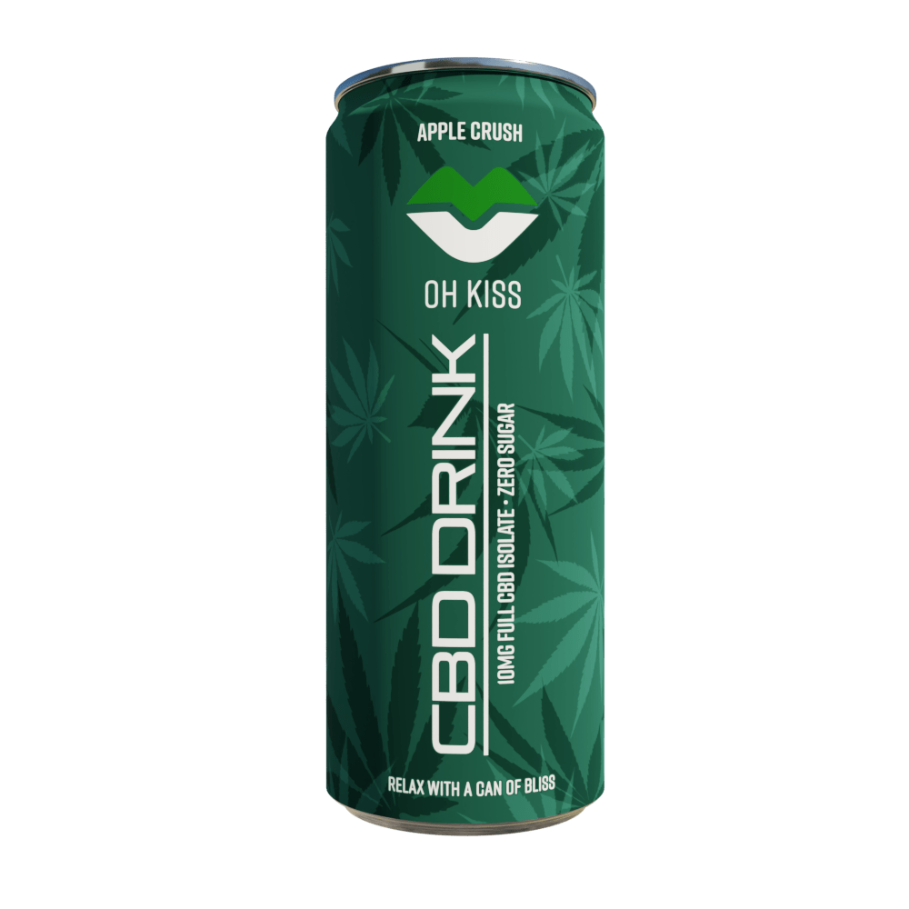 Apple Crush Zero Sugar 24 × 250ml Sparkling CBD Drink
