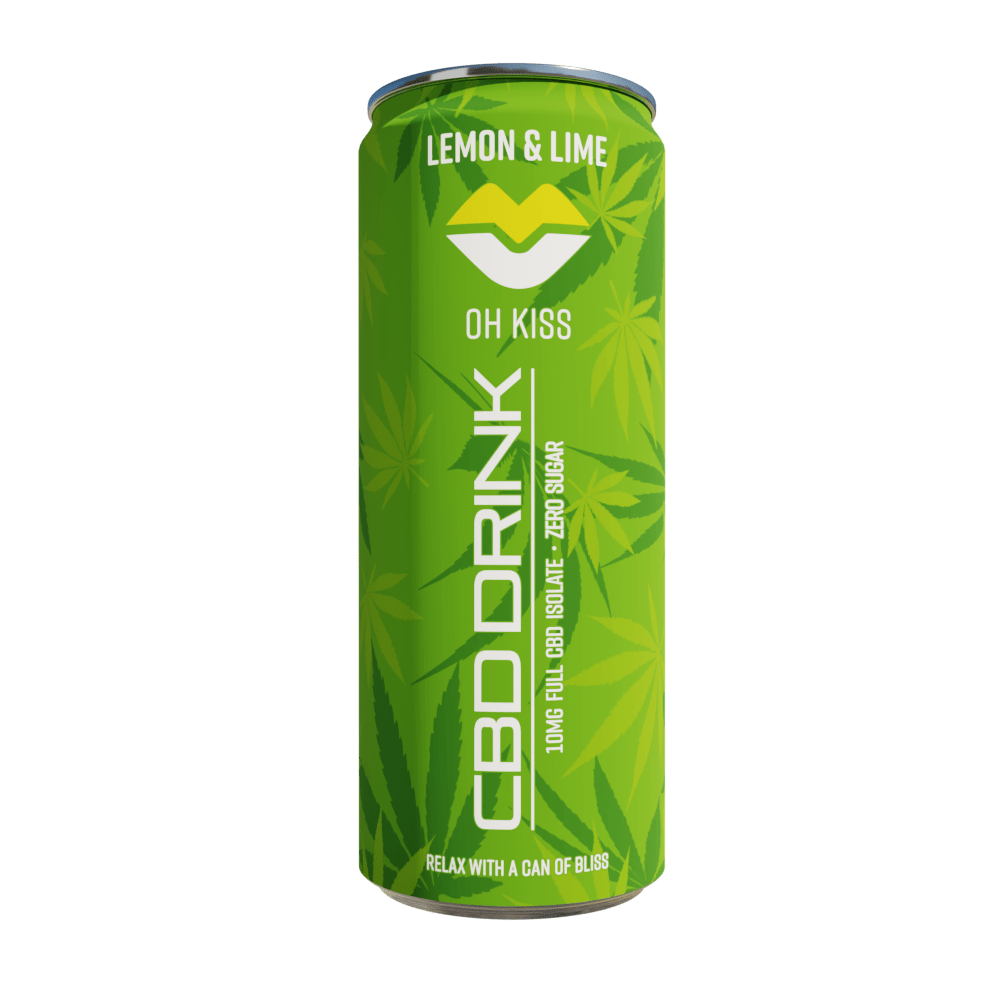 Lemon & Lime Zero Sugar 24 x250ml Sparkling CBD Drink