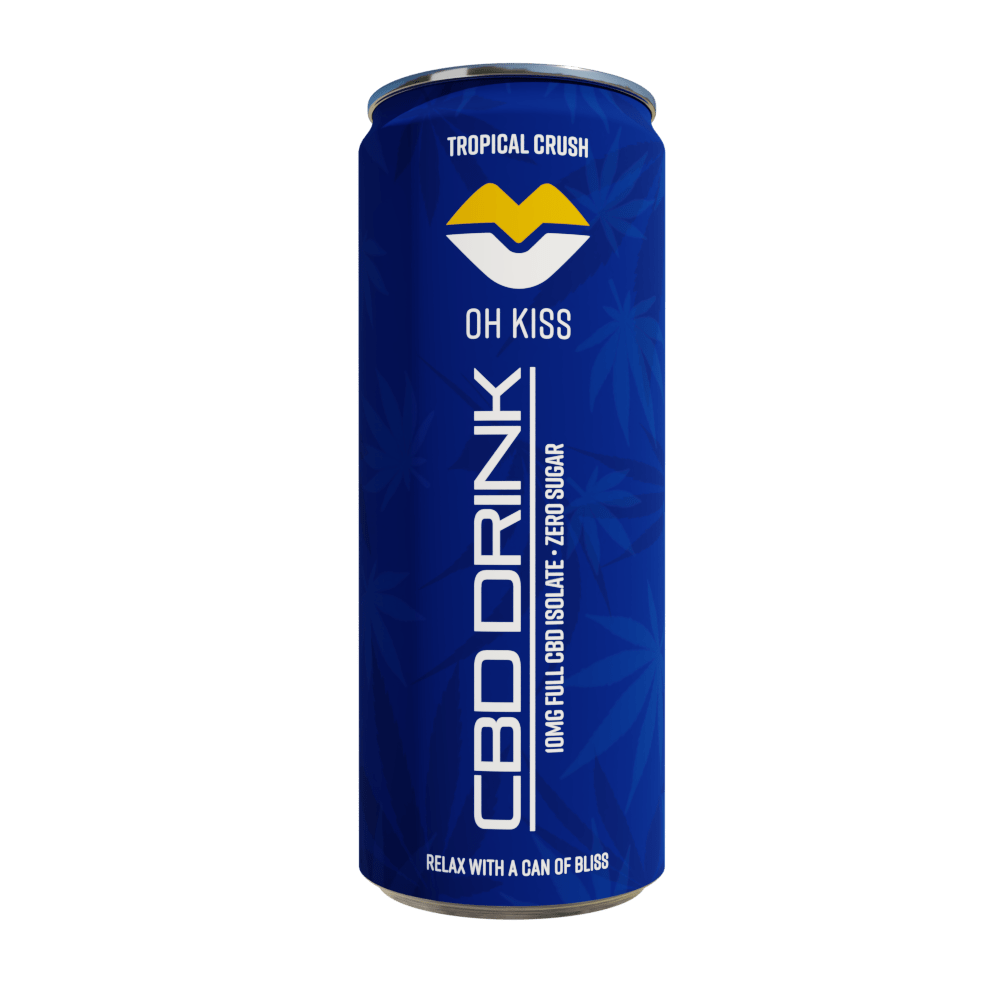 Tropical Crush Zero Sugar 24 × 250ml Sparkling CBD Drink