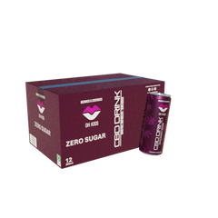 Berries & Cherries Zero Sugar 12 × 250ml Sparkling CBD Drink