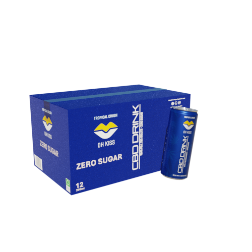 Tropical Crush Zero Sugar 12 × 250ml Sparkling CBD Drink