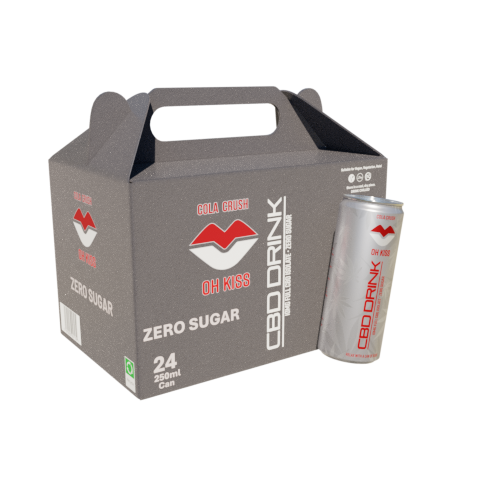 Cola Crush Zero Sugar 24 × 250ml Sparkling CBD Drink