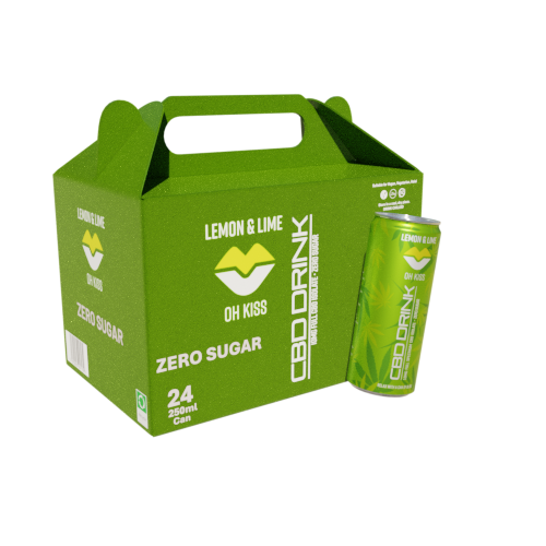 Lemon & Lime Zero Sugar  24 x250ml  Sparkling CBD Drink