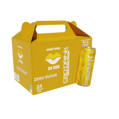 Mango Crush Zero Sugar 24 × 250ml Sparkling CBD Drink