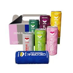 7 days Trial pack Zero Sugar  Sparking CBD drink 250ml  1 x Berries &Cherries, 1 x Apple Crush, 1 x Mango Crush, 1 x Pink Crush, 1 x Lemon & Lime, 1 x Cola Crush, 1 x  Tropical Crus,